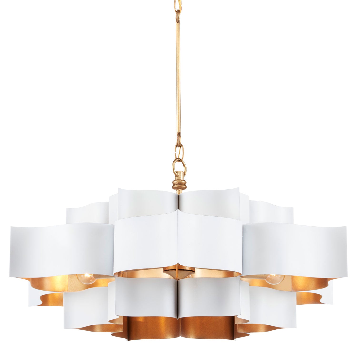 Currey & Co Grand Lotus Large Chandelier