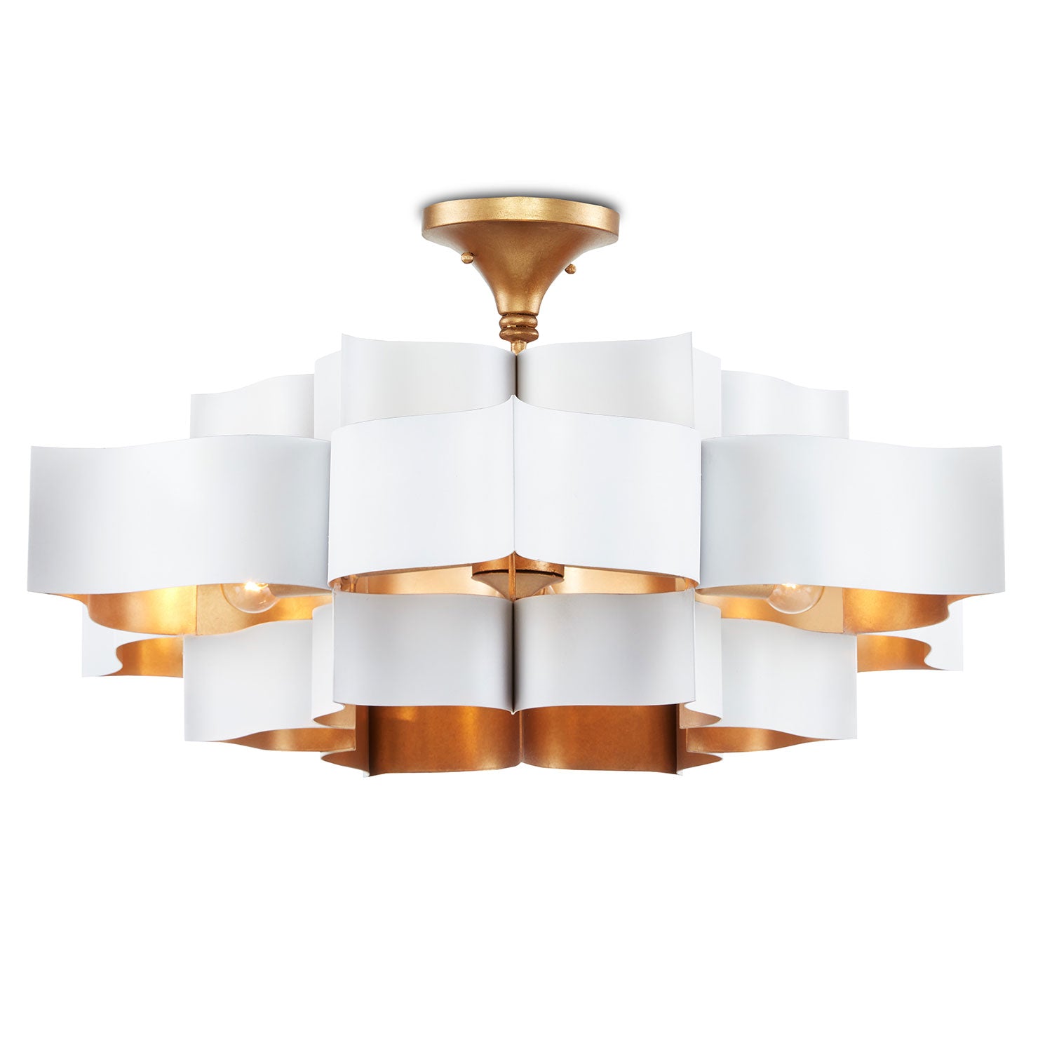 Currey & Co Grand Lotus Large Chandelier