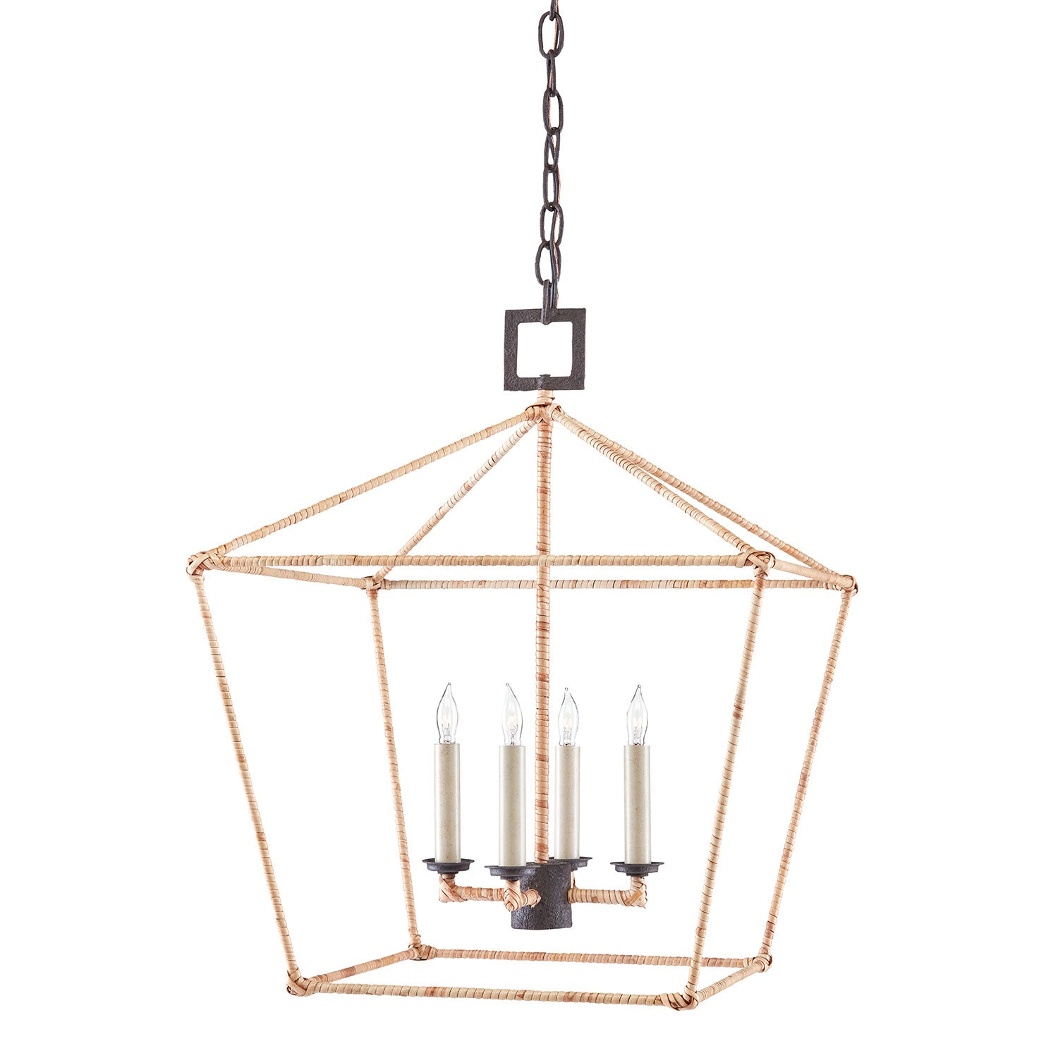 Currey & Co Denison Rattan Lantern