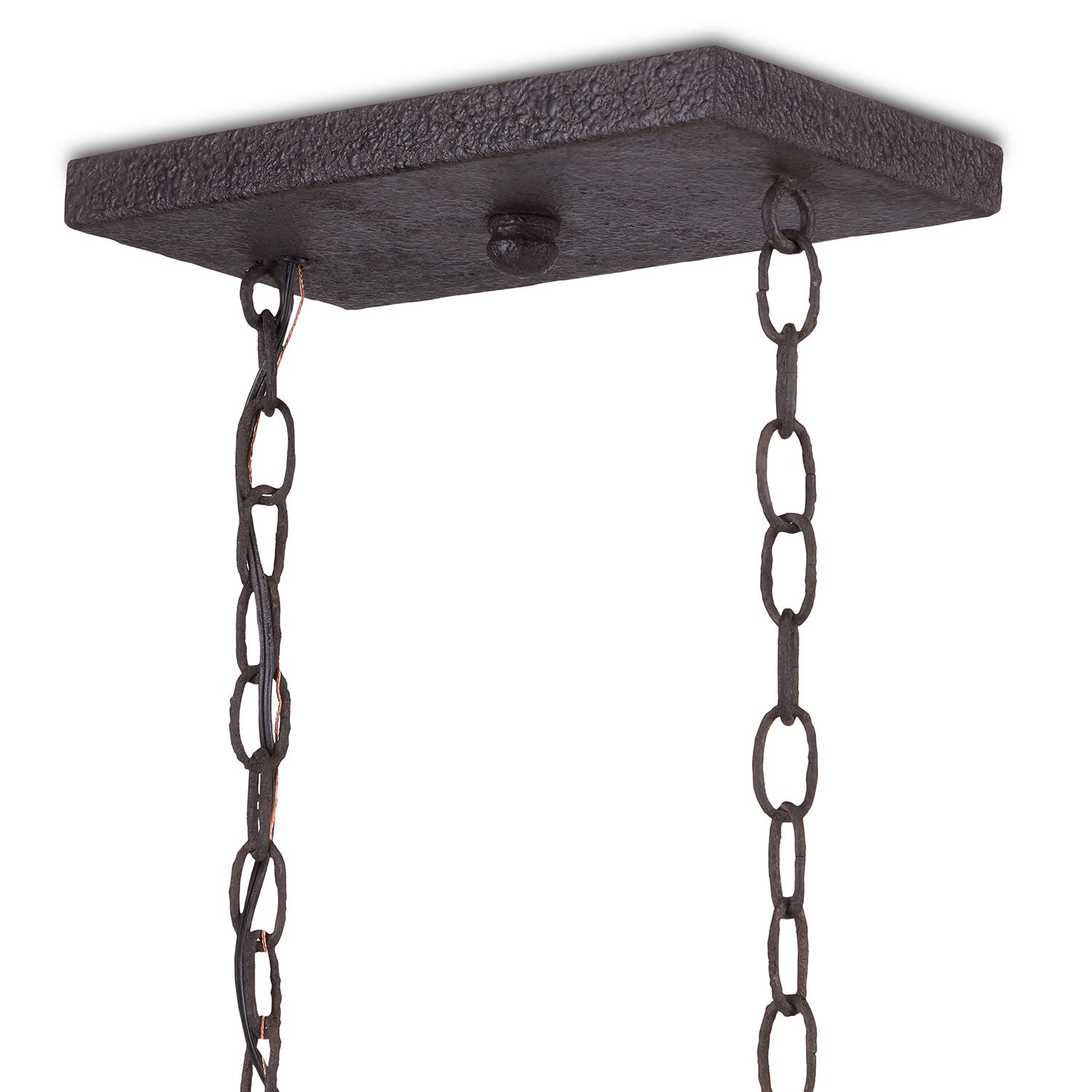 Currey & Co Denison Rattan Rectangular Lantern