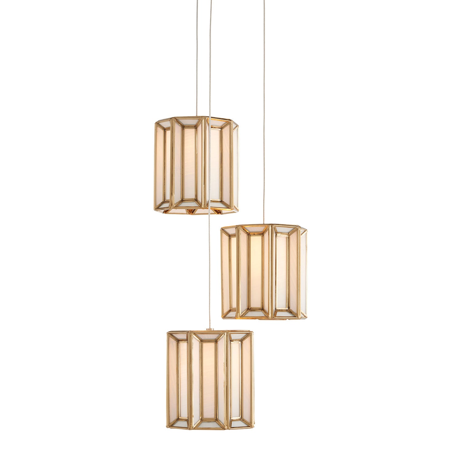 Currey & Co Daze 3-Light Multi-Drop Pendant