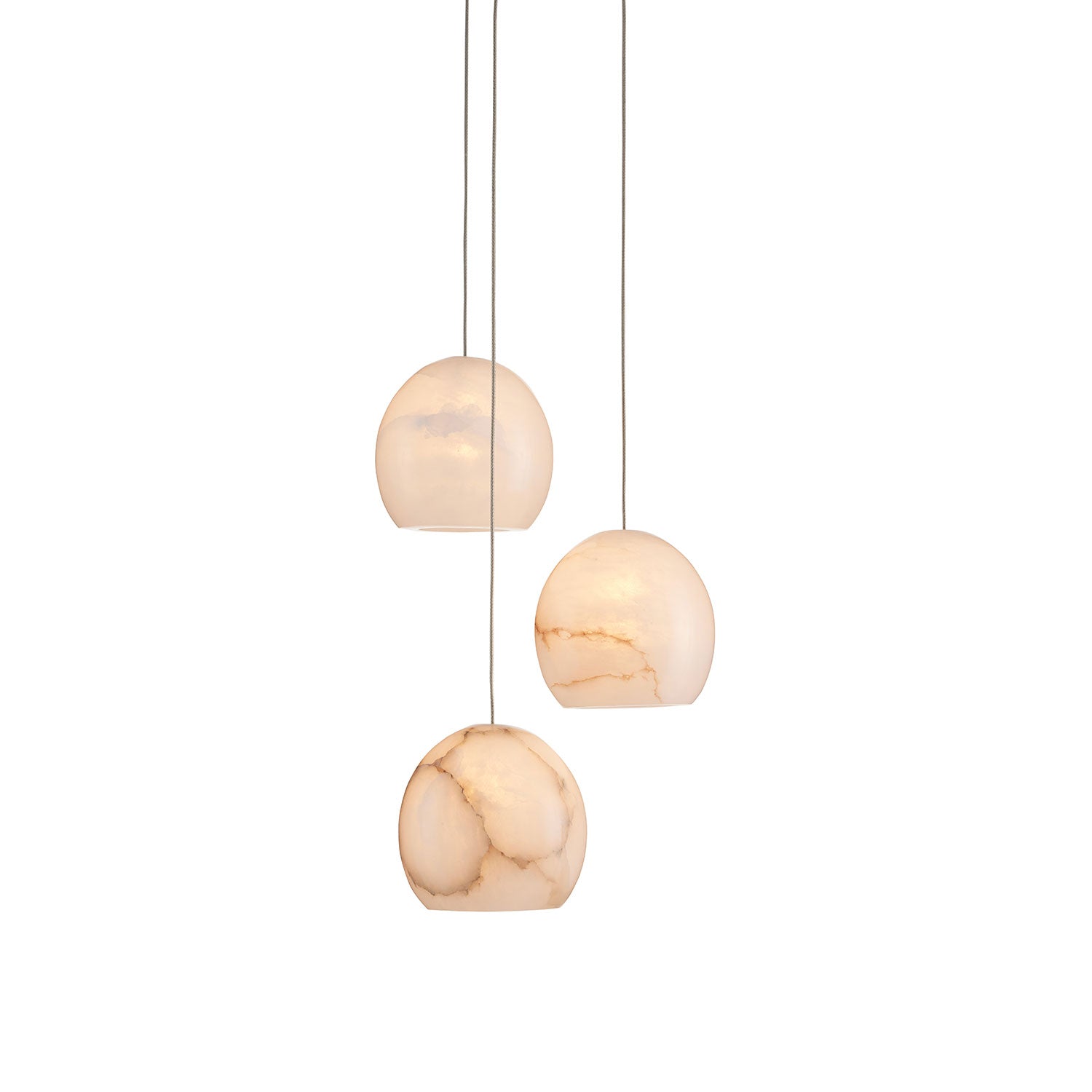 Currey & Co Lazio 3-Light Multi-Drop Pendant