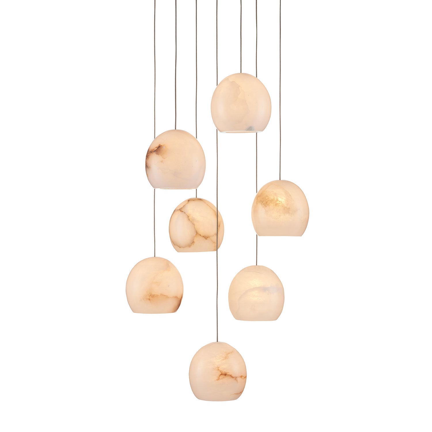 Currey & Co Lazio 7-Light Multi-Drop Pendant