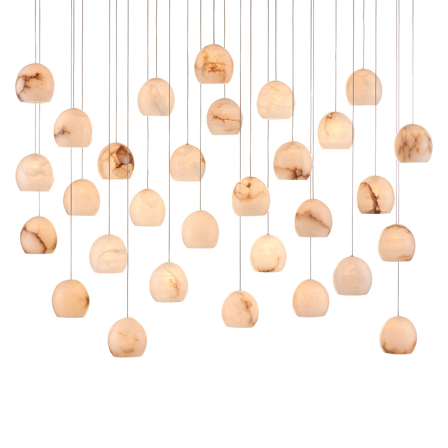 Currey & Co Lazio 30-Light Multi-Drop Pendant