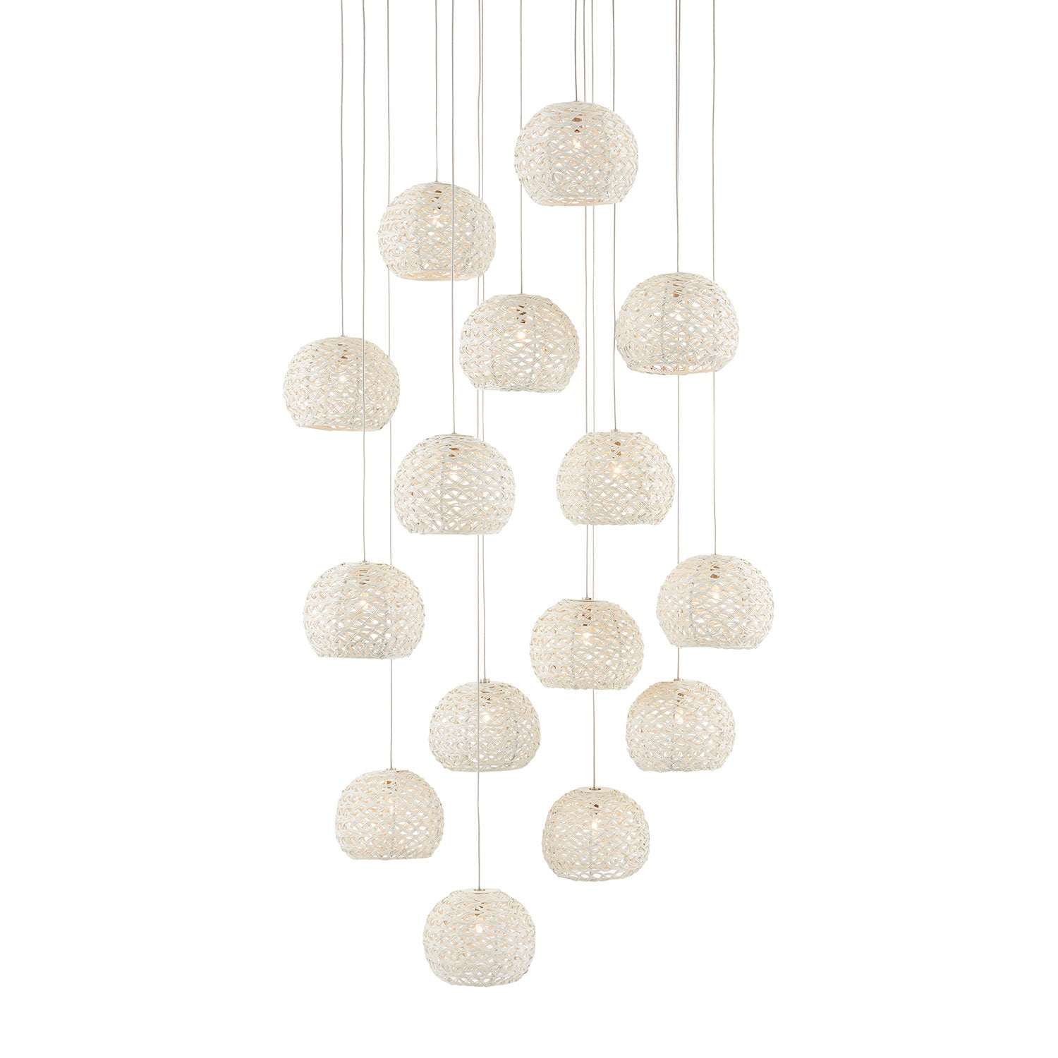 Currey & Co Piero Round 15-Light Multi-Drop Pendant