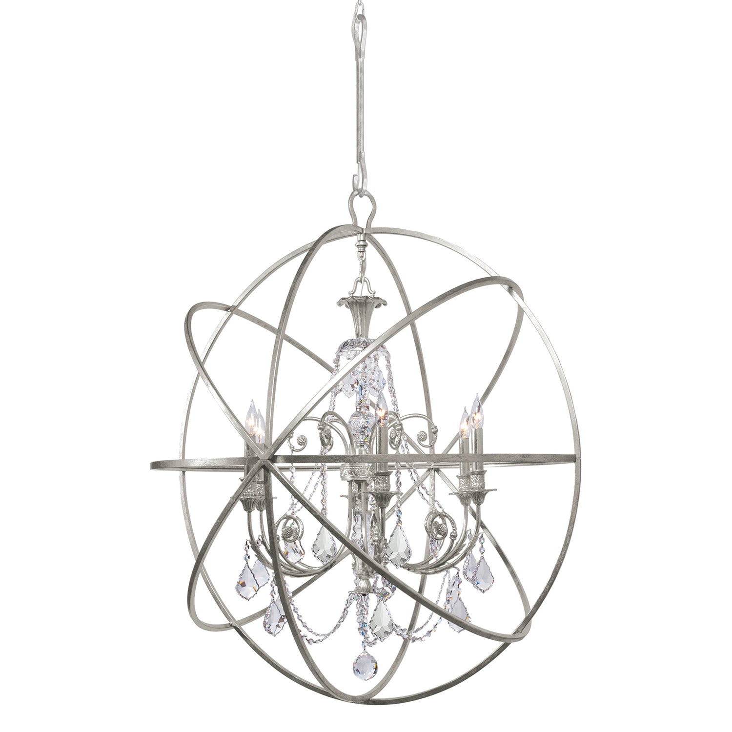 Crystorama Solaris 9219 6-Light Sphere Chandelier