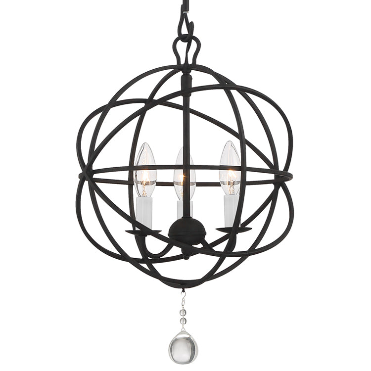 Crystorama Solaris 3-Light Mini Chandelier