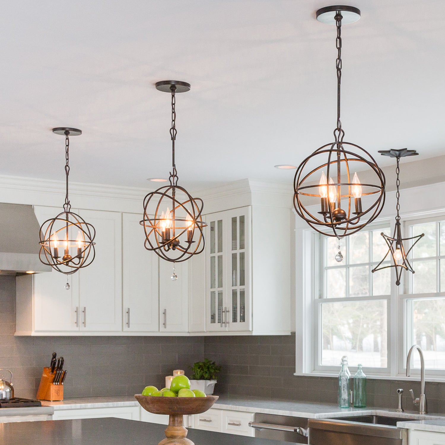 Crystorama Solaris 3-Light Mini Chandelier