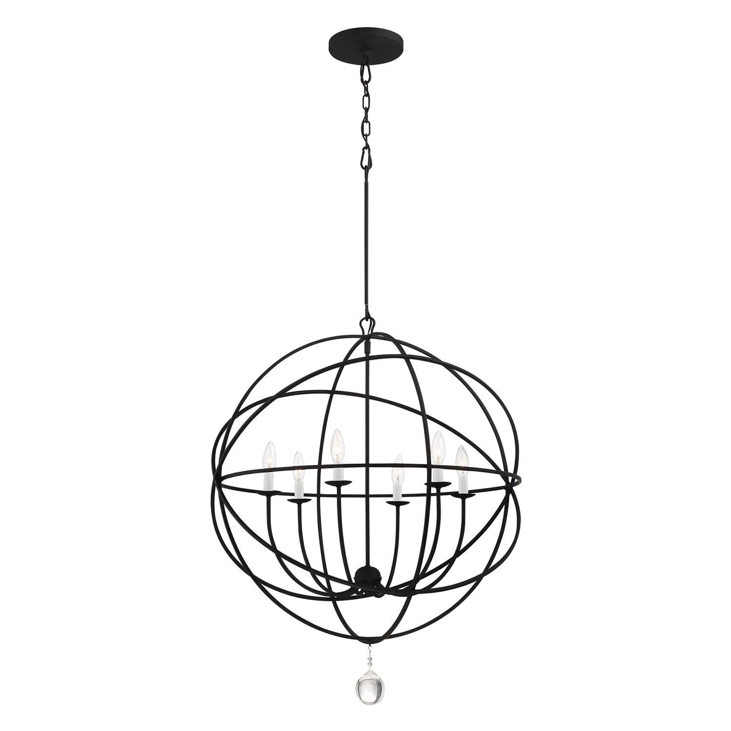 Crystorama Solaris 9226 6-Light Sphere Chandelier