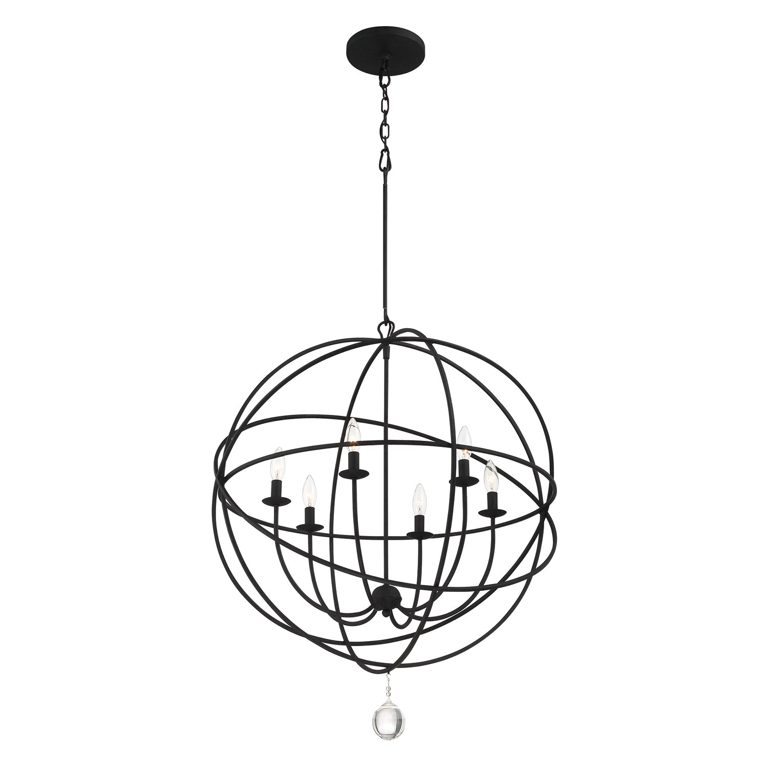 Crystorama Solaris 9226 6-Light Sphere Chandelier