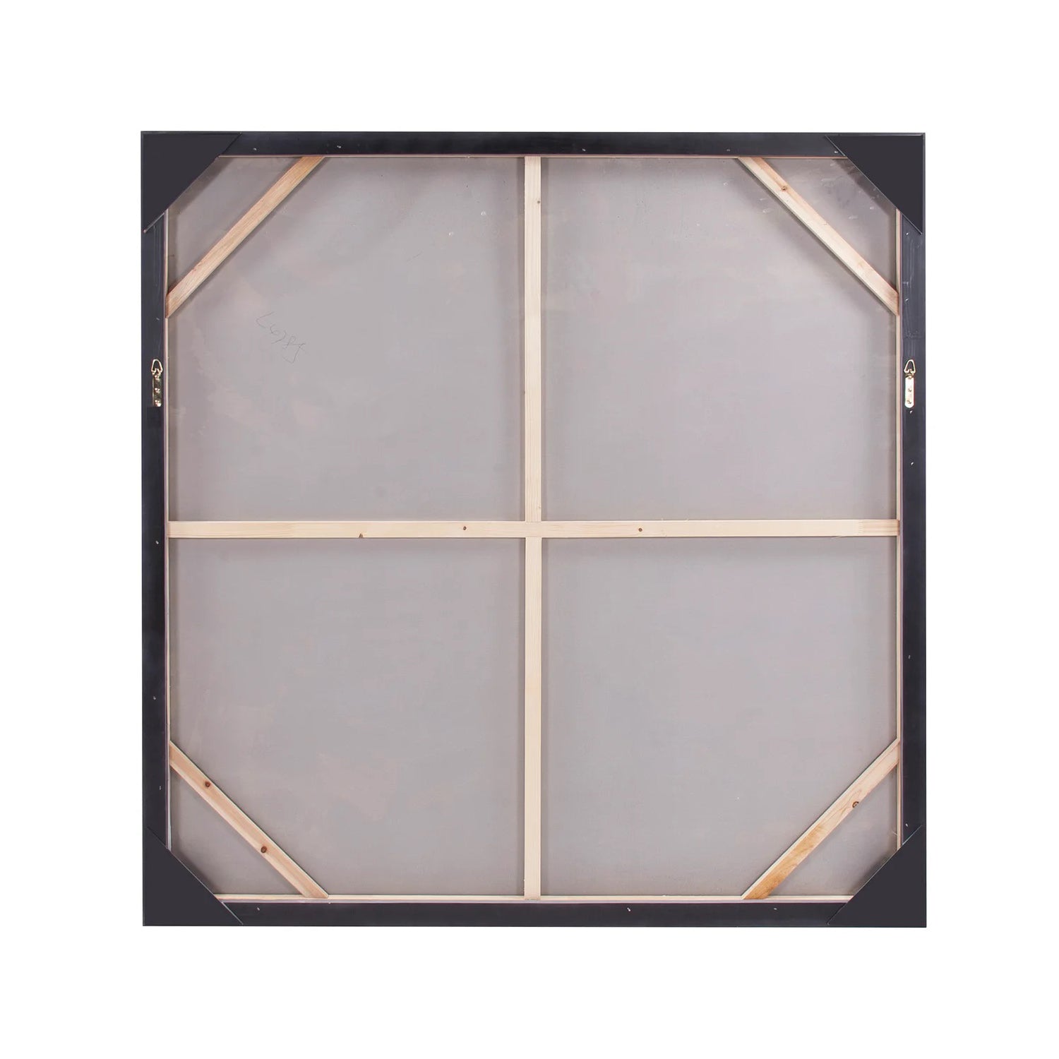 Abstract Strength Hand Painted Canvas Art - Paynes Gray