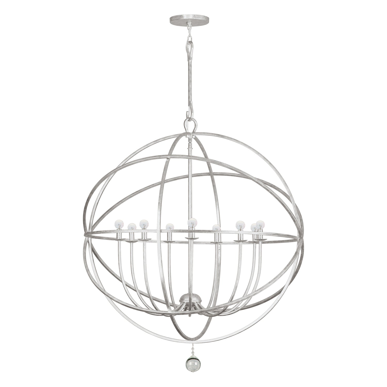 Crystorama Solaris 9-Light Sphere Chandelier