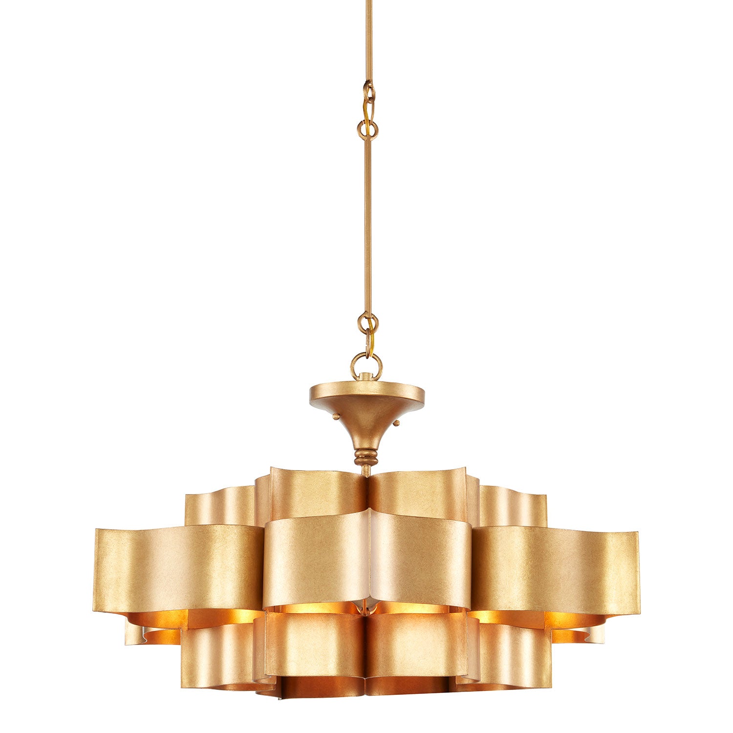 Currey & Co Grand Lotus Large Chandelier