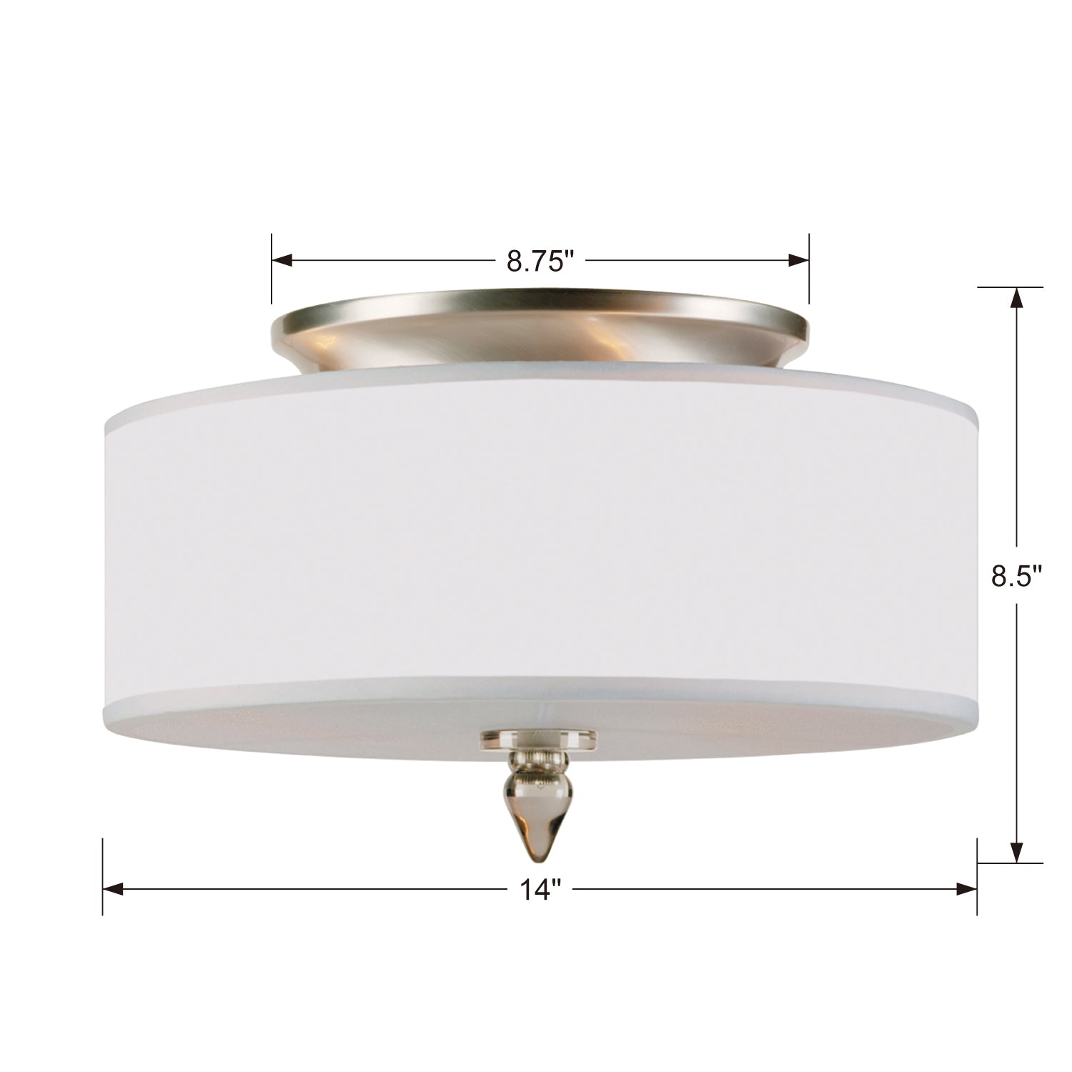 Crystorama Luxo Flush Ceiling Mount