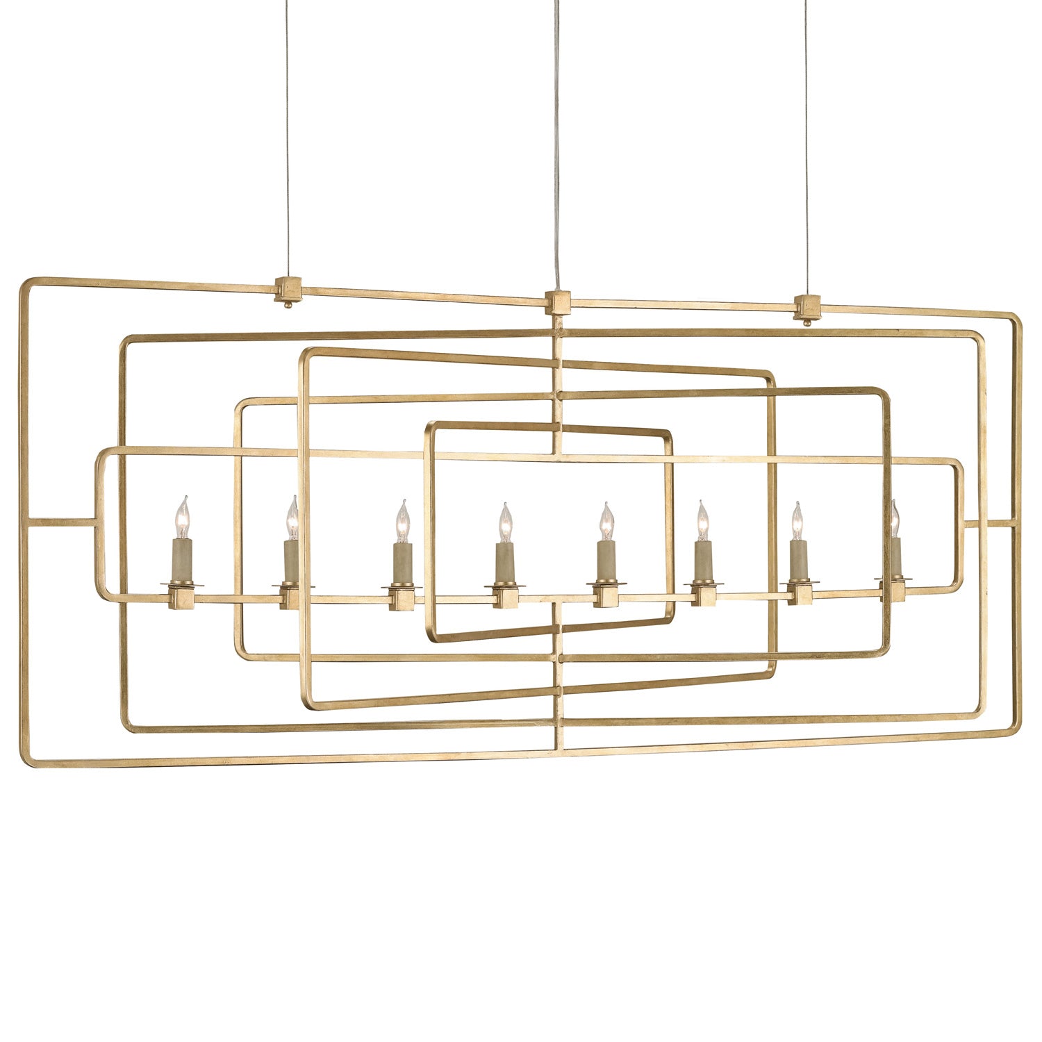 Currey & Co Metro Rectangular Chandelier