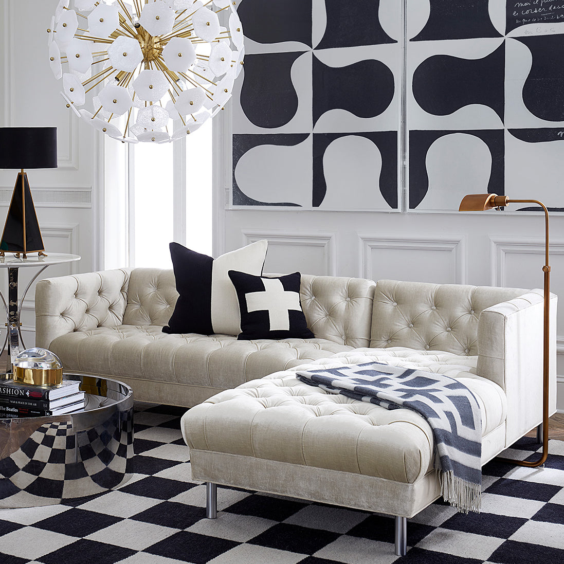 Jonathan Adler Nixon Alpaca Throw Blanket