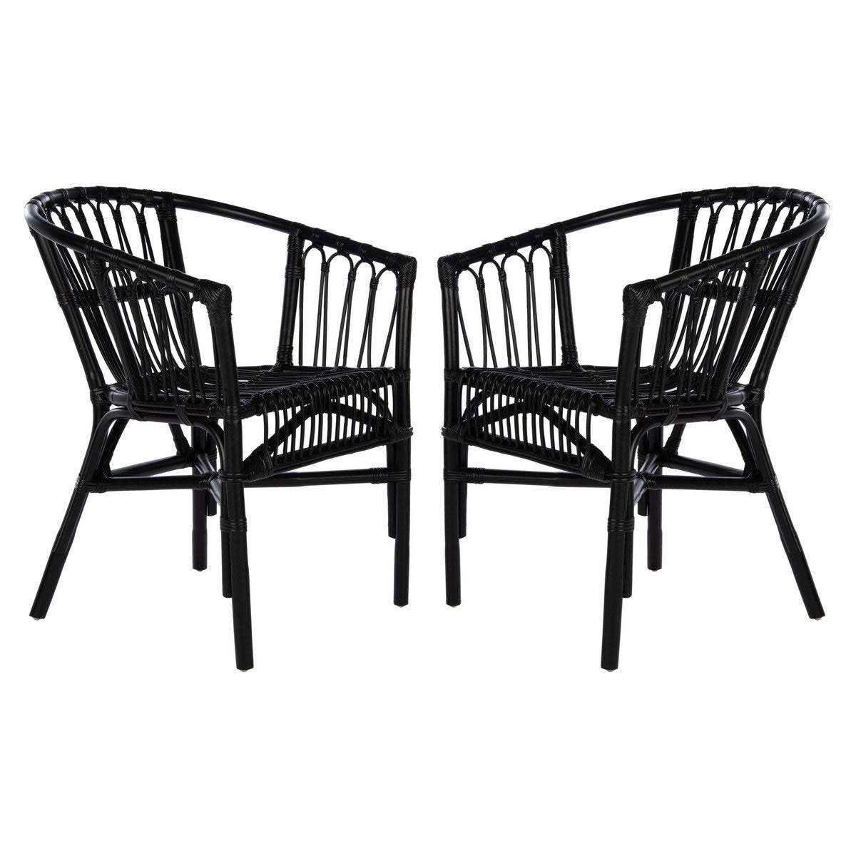 Hickey Rattan Accent Chair Set of 2