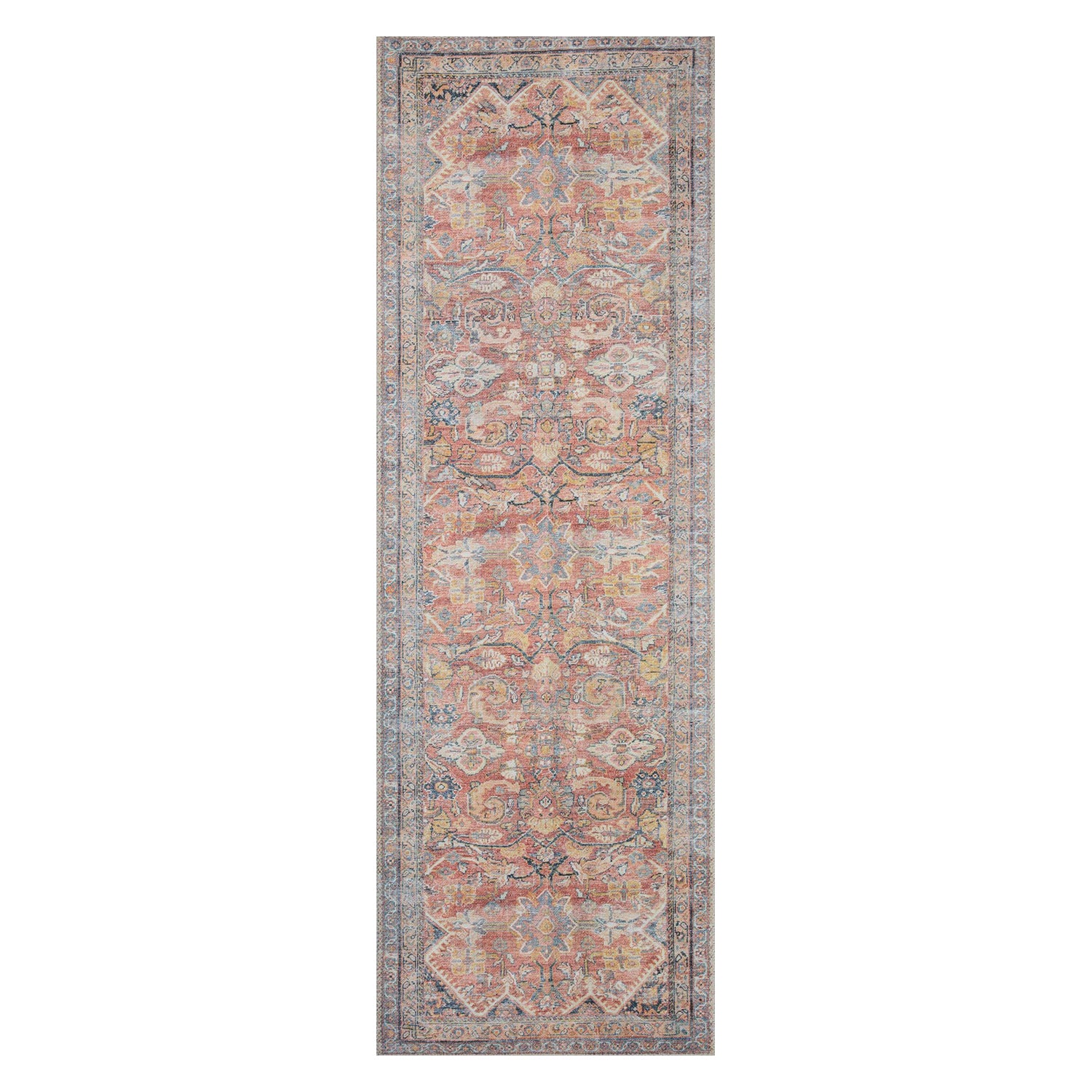 Loloi Adrian Rust/Denim Power Loomed Rug