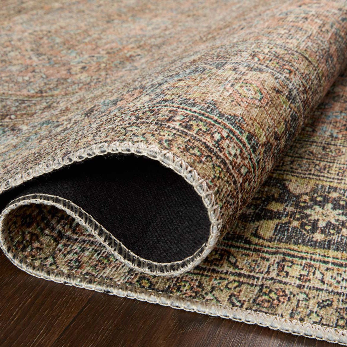 Loloi Adrian Terracotta/Multi Power Loomed Rug