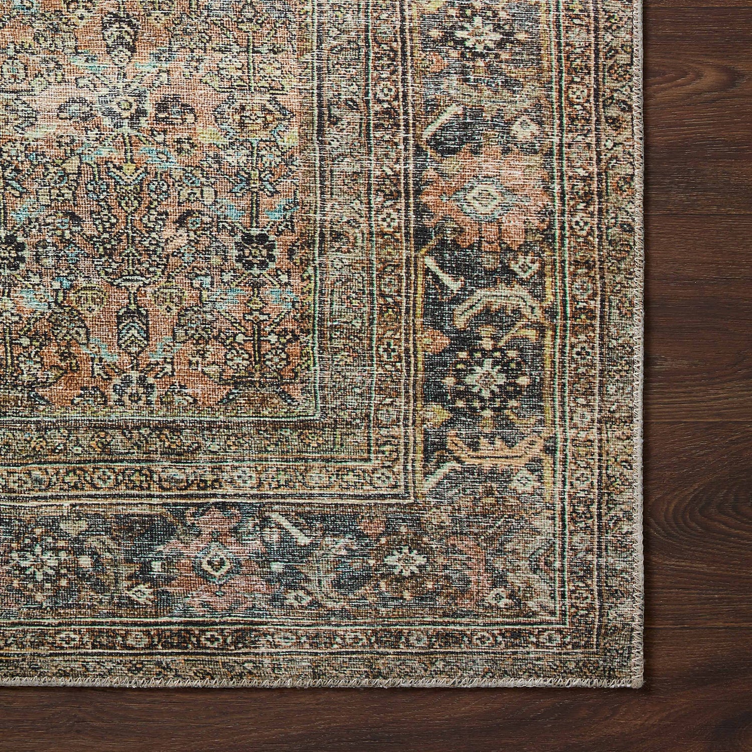 Loloi Adrian Terracotta/Multi Power Loomed Rug