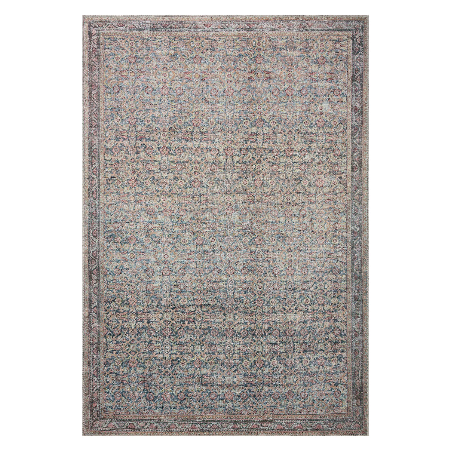 Loloi Adrian Denim/Multi Power Loomed Rug