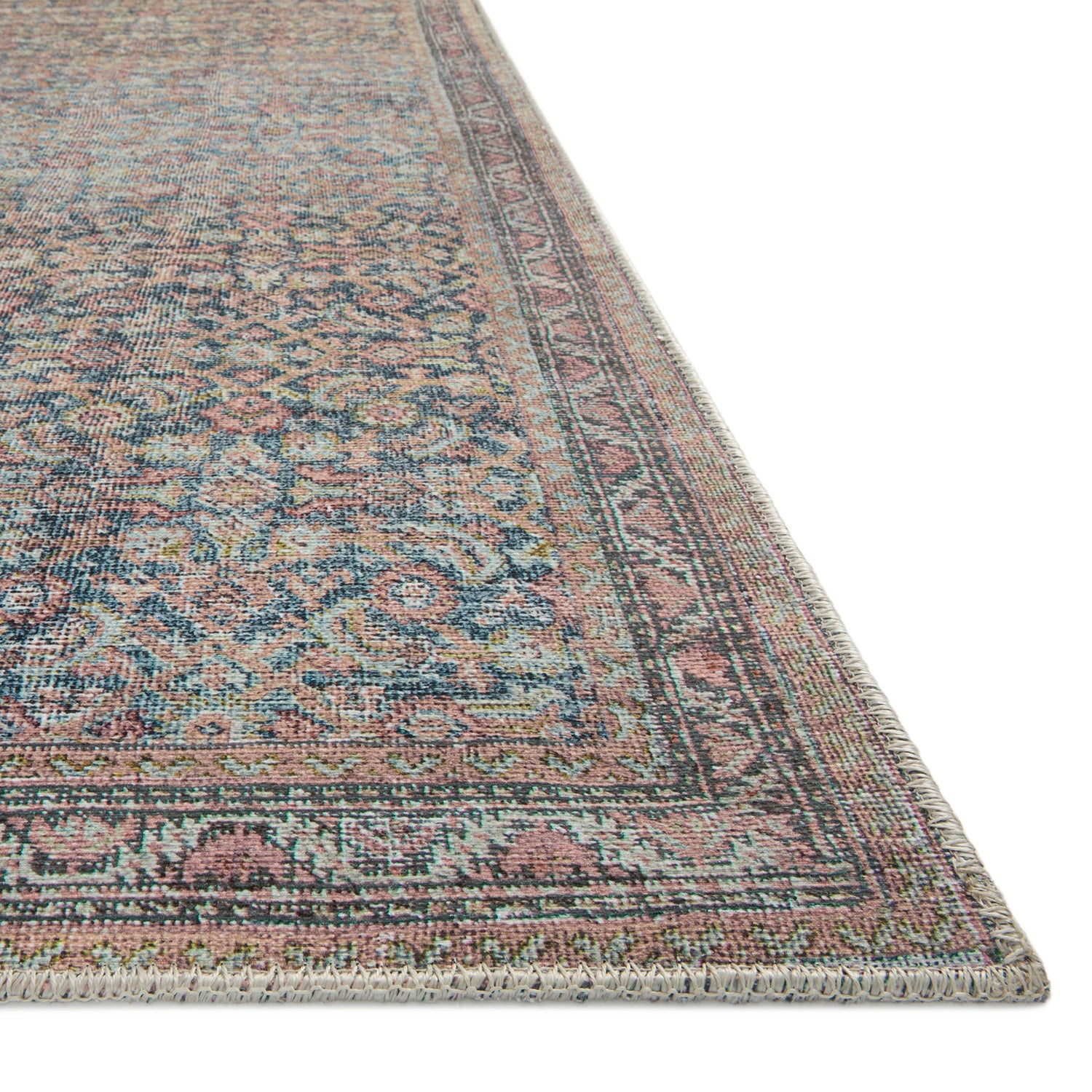 Loloi Adrian Denim/Multi Power Loomed Rug