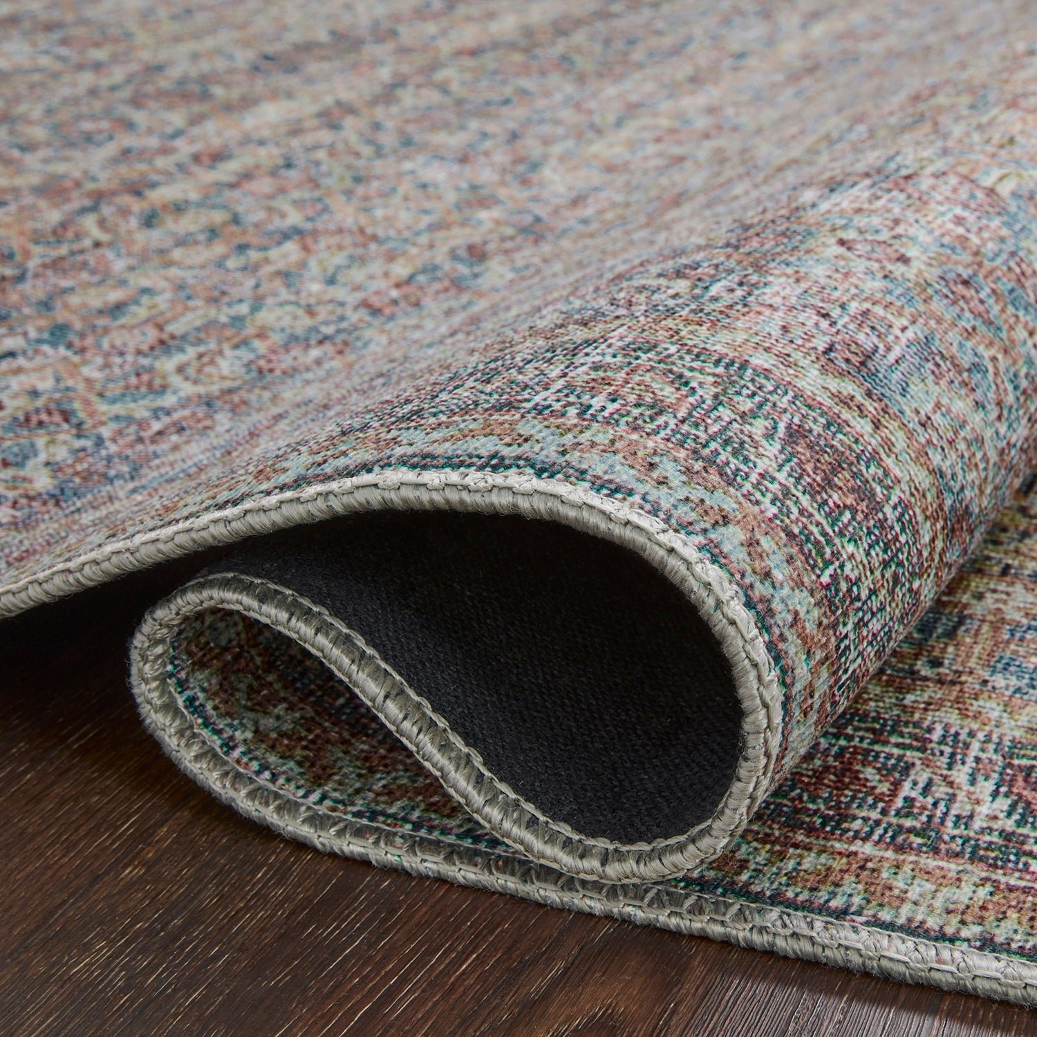 Loloi Adrian Denim/Multi Power Loomed Rug