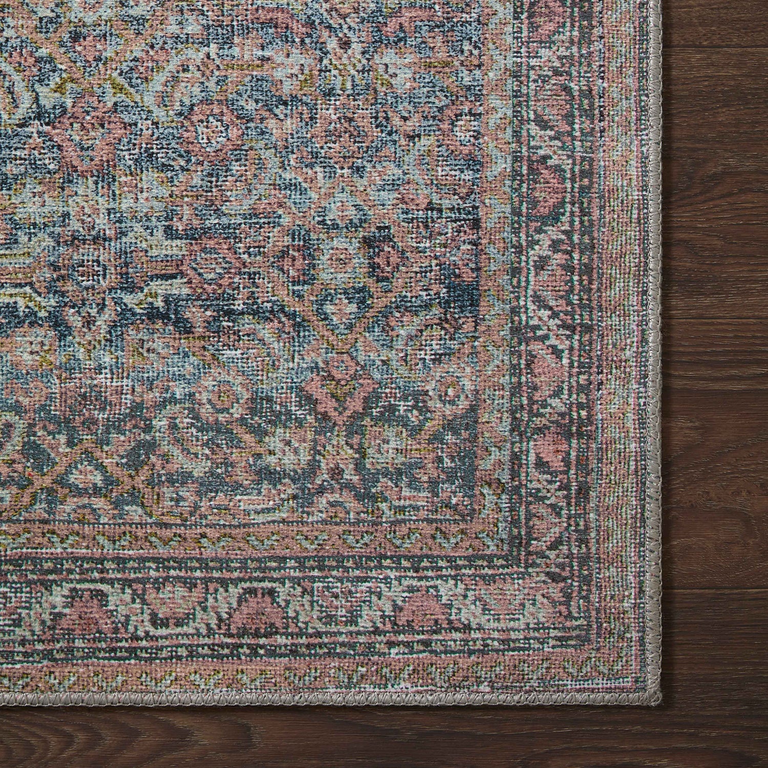 Loloi Adrian Denim/Multi Power Loomed Rug