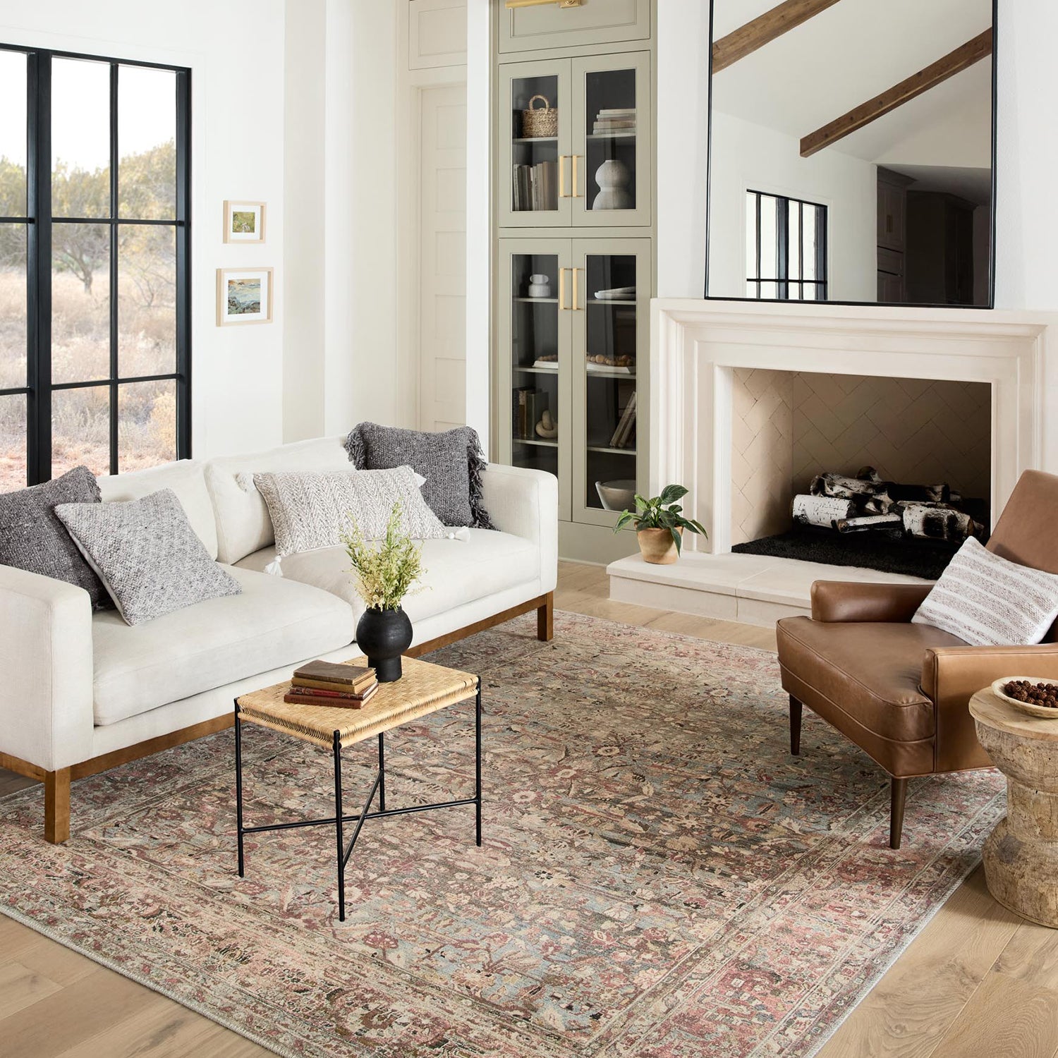 Loloi Adrian Ocean/Clay Power Loomed Rug