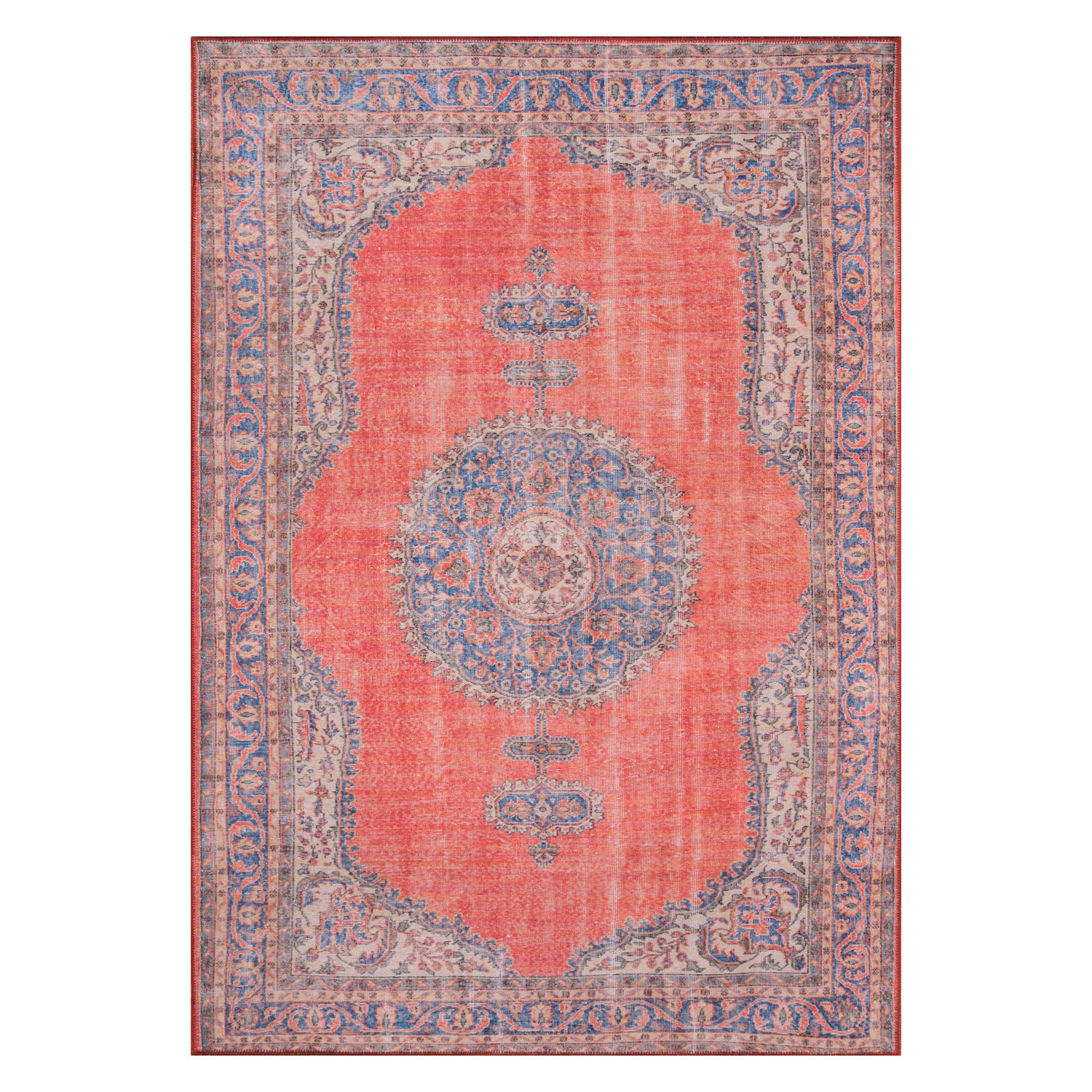 Aarav Pompei Machine Made Rug - Paynes Gray