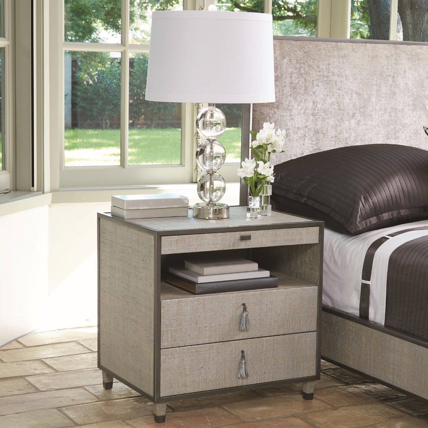 Global Views Argento Bedside Chest