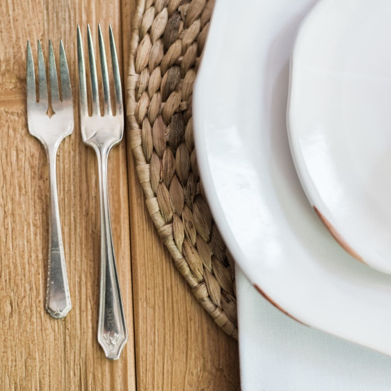 Etu Home Found Silver Plate Flatware Set Of 5