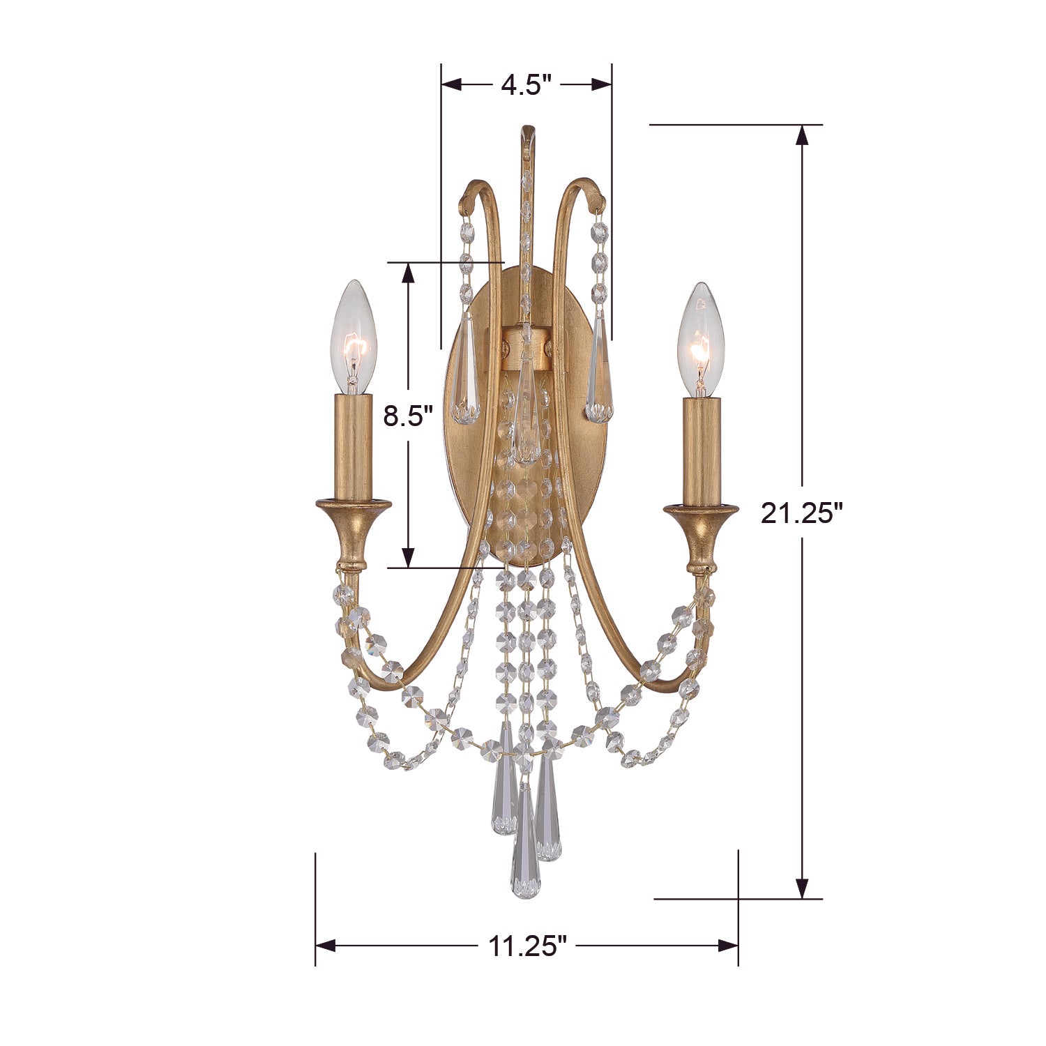 Crystorama Arcadia Wall Sconce