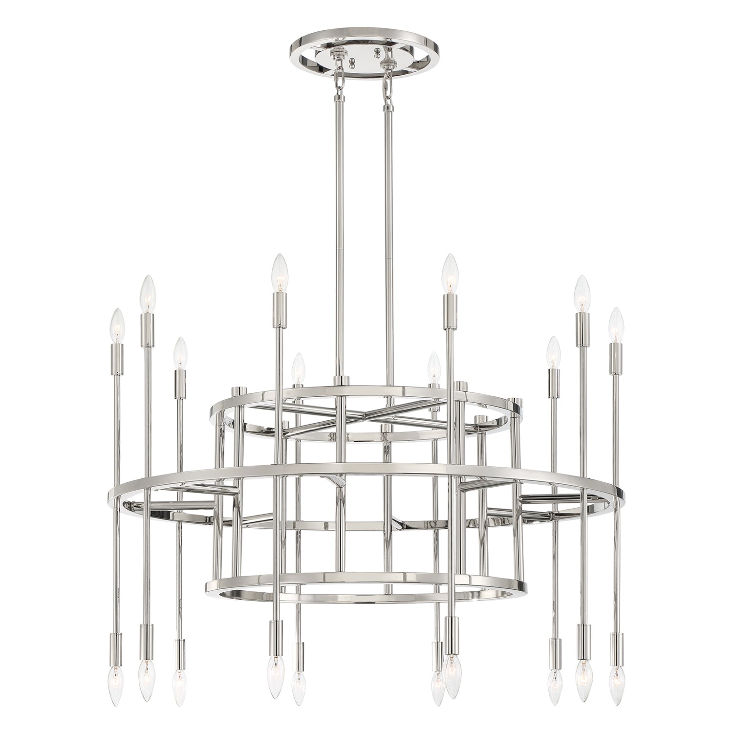 Crystorama Aries 2 Tier Chandelier