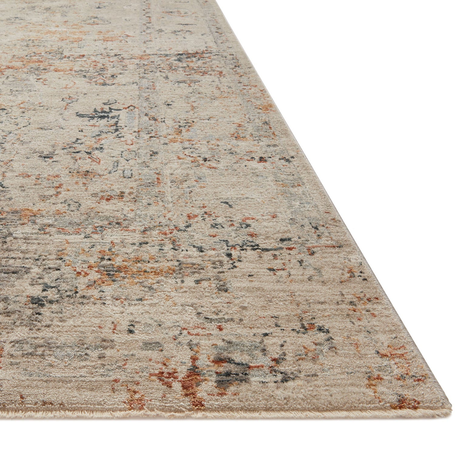 Loloi Axel Silver/Spice Power Loomed Rug