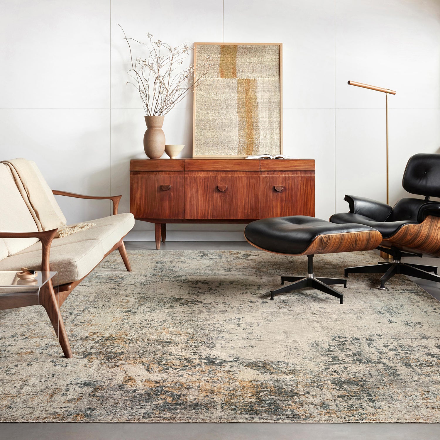 Loloi Axel Ocean/Beige Power Loomed Rug