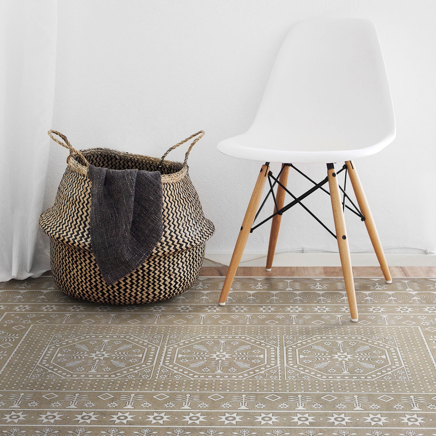 Embroidery - Time Long Past Vinyl Floorcloth