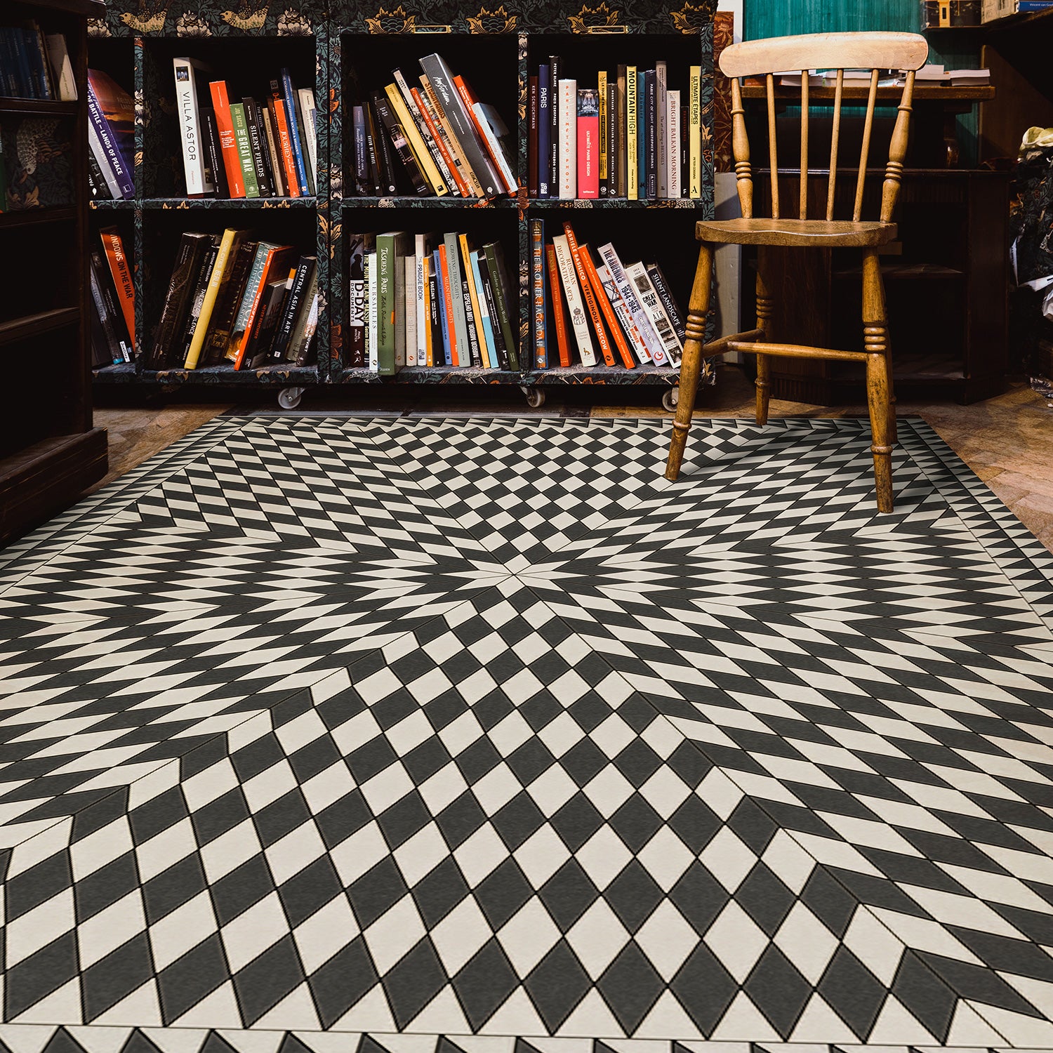 Sunburst - Of Night & Light Vinyl Floorcloth