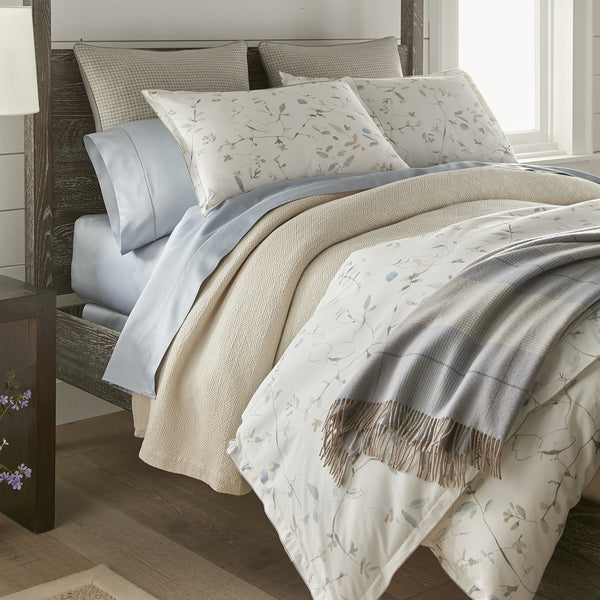 Peacock Alley Avery Percale Duvet Cover Paynes Gray