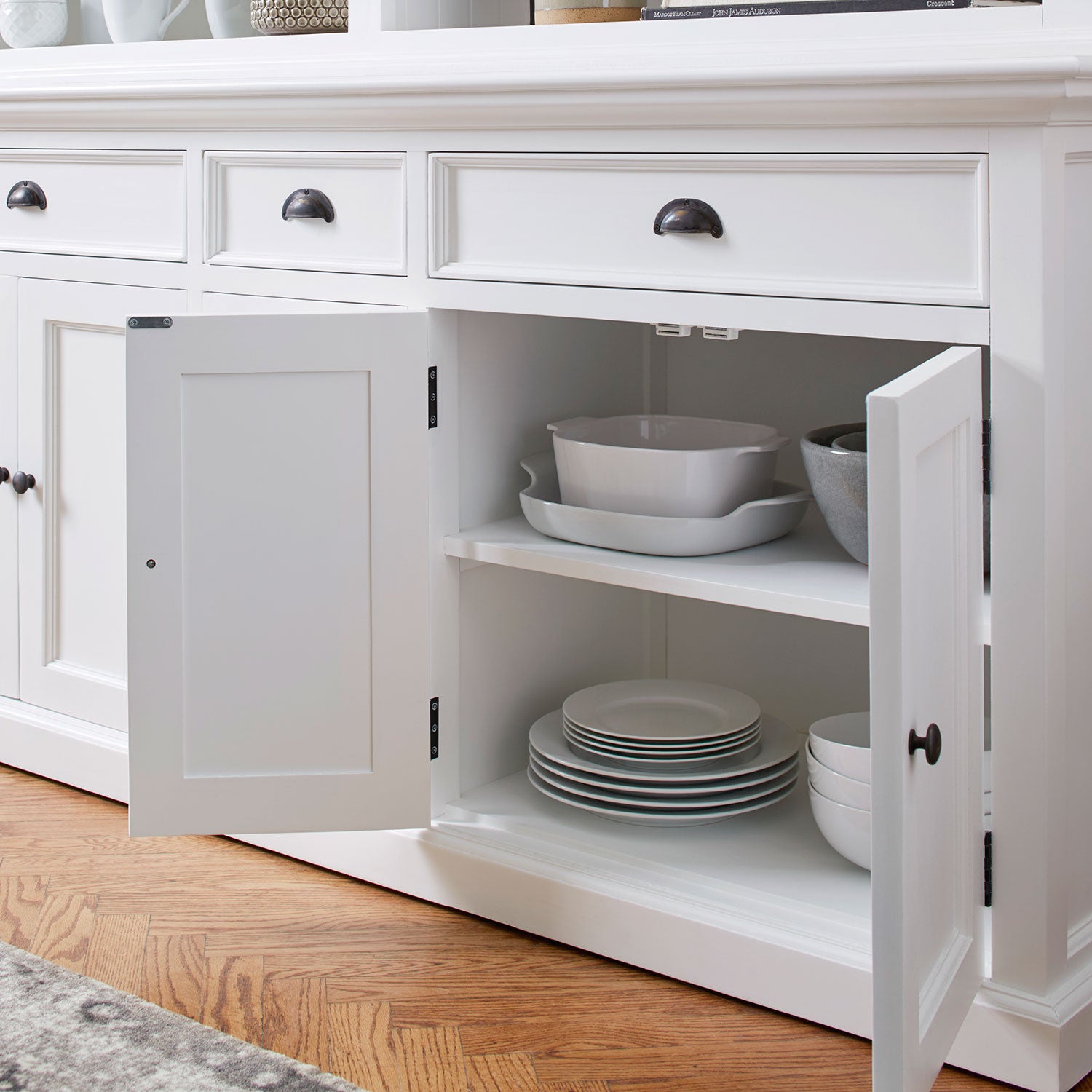 Beckton 5 Door Bookcase Hutch