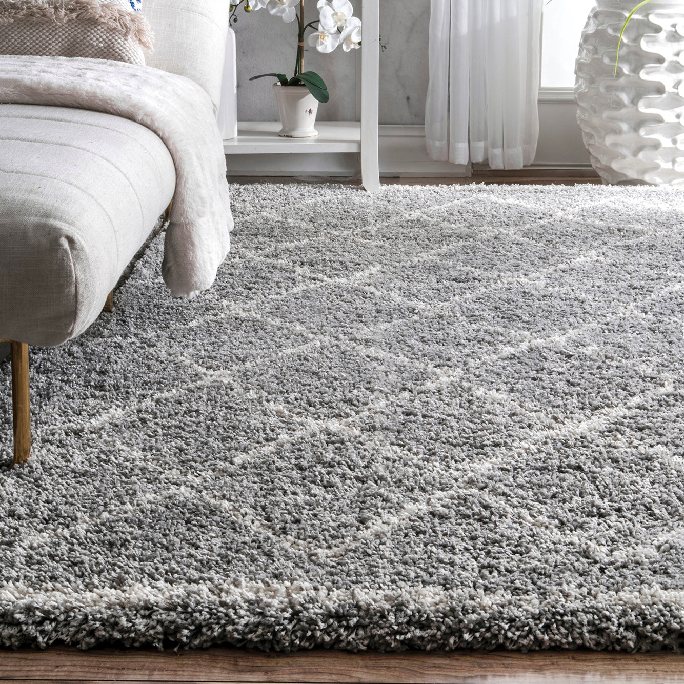 Dante Machine Made Shag Rug