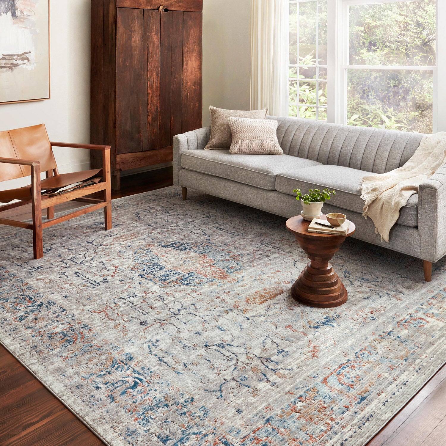 Loloi Bianca Stone/Multi Power Loomed Rug