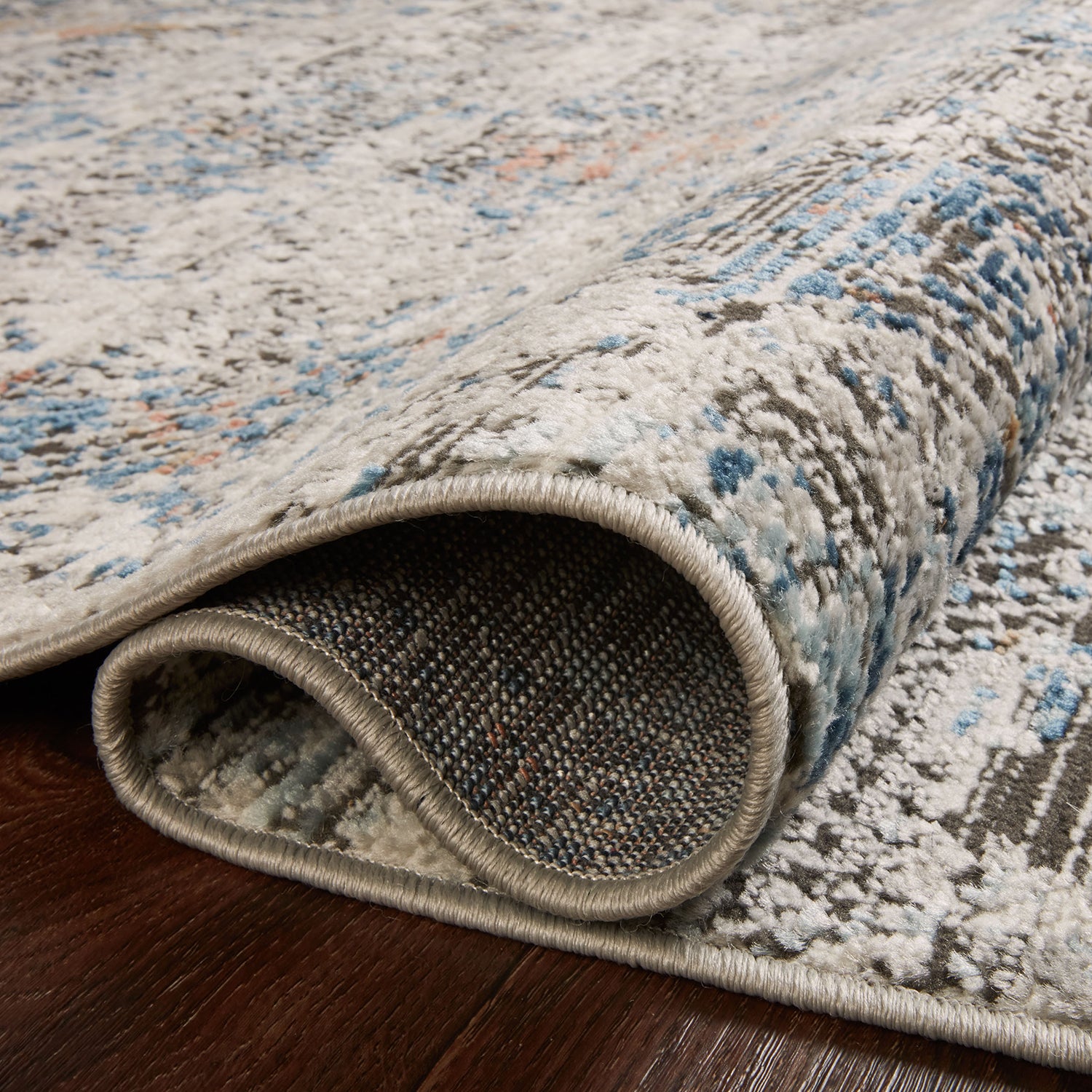 Loloi Bianca Gray/Multi Power Loomed Rug