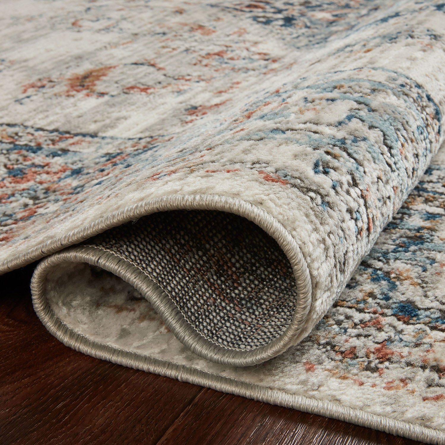 Loloi Bianca Ivory/Ocean Power Loomed Rug