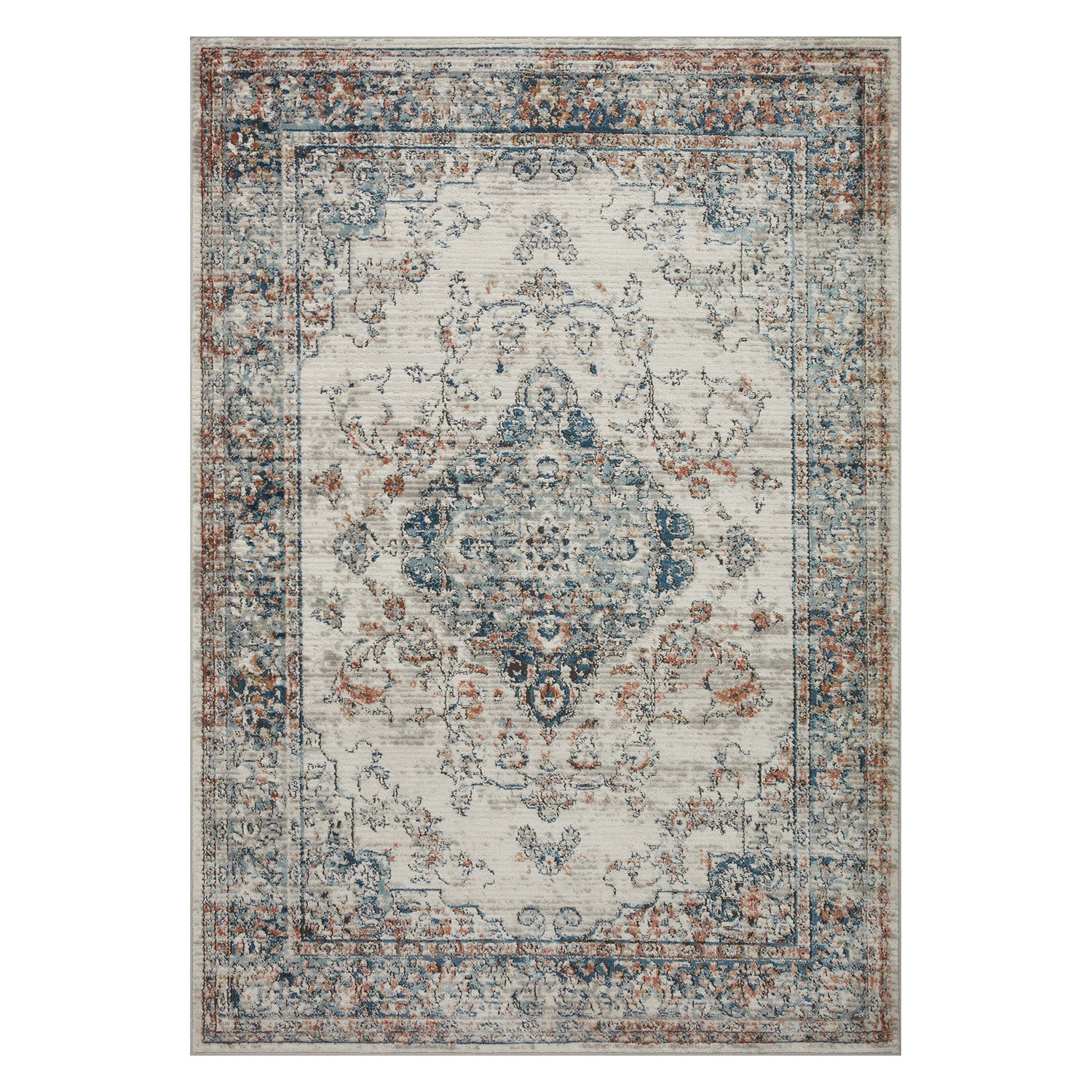 Loloi Bianca Ivory/Ocean Power Loomed Rug