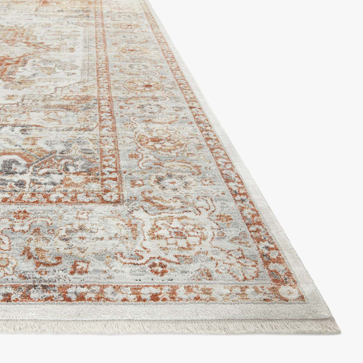 Loloi Bonney Ivory/Sunset Power Loomed Rug