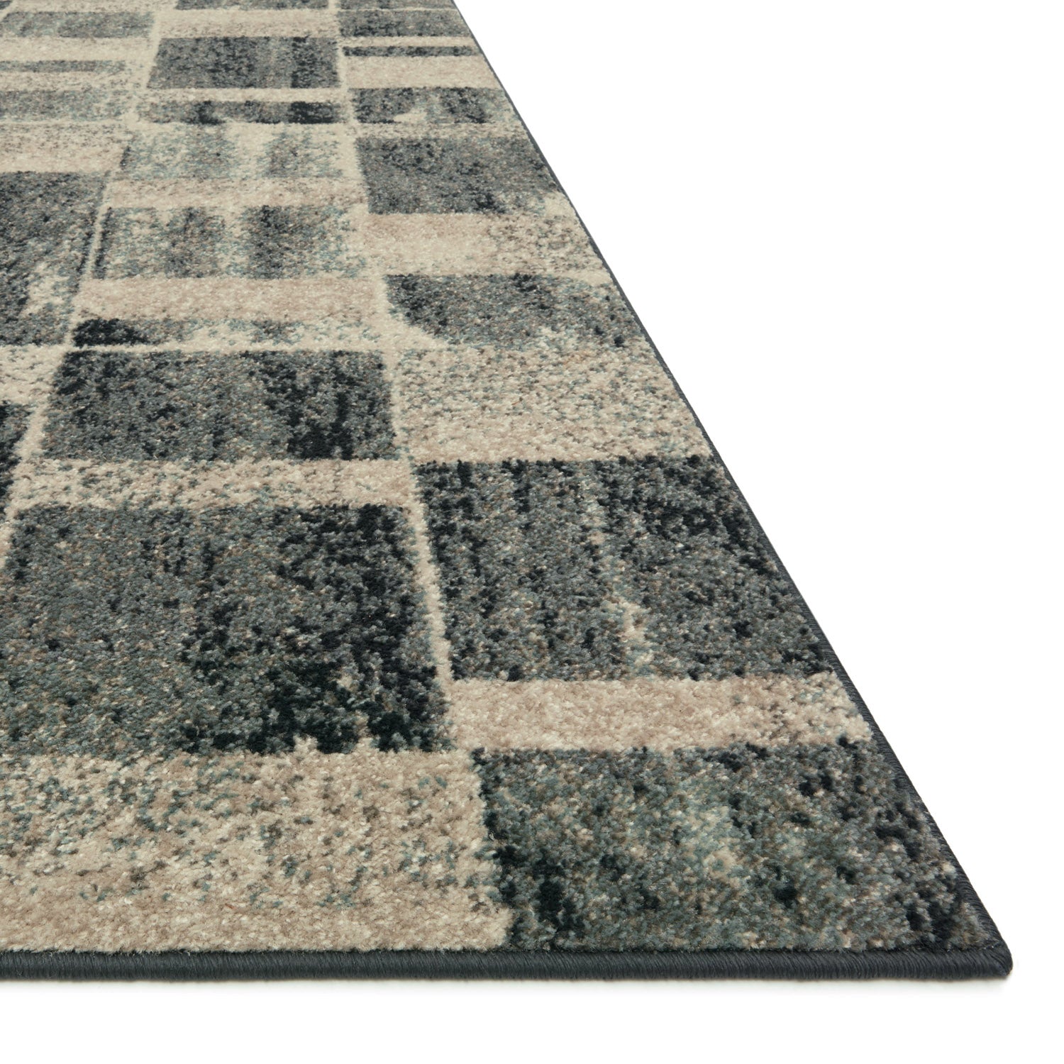 Loloi Bowery Storm/Sand Power Loomed Rug
