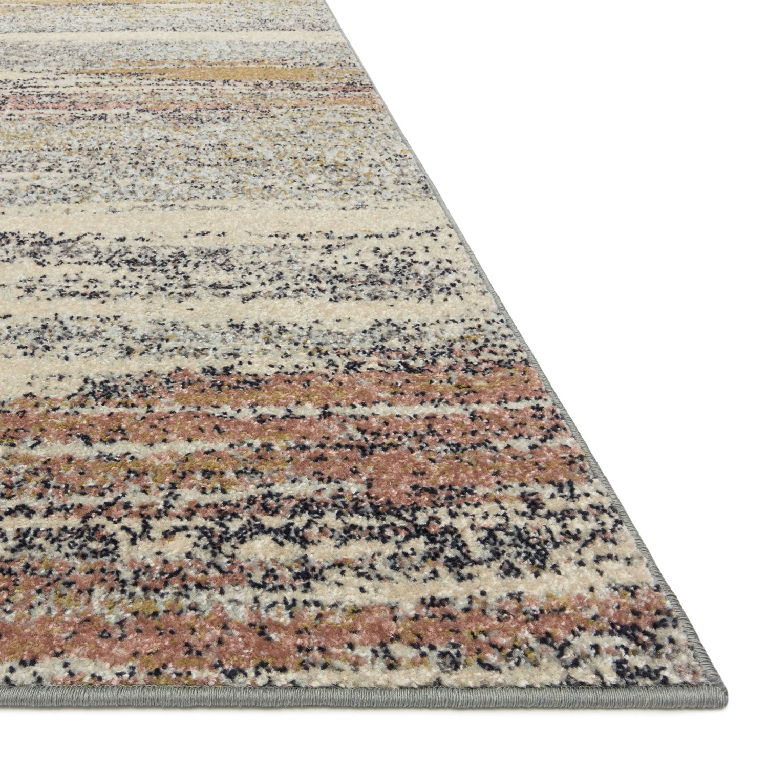 Loloi Bowery Pebble/Multi Power Loomed Rug