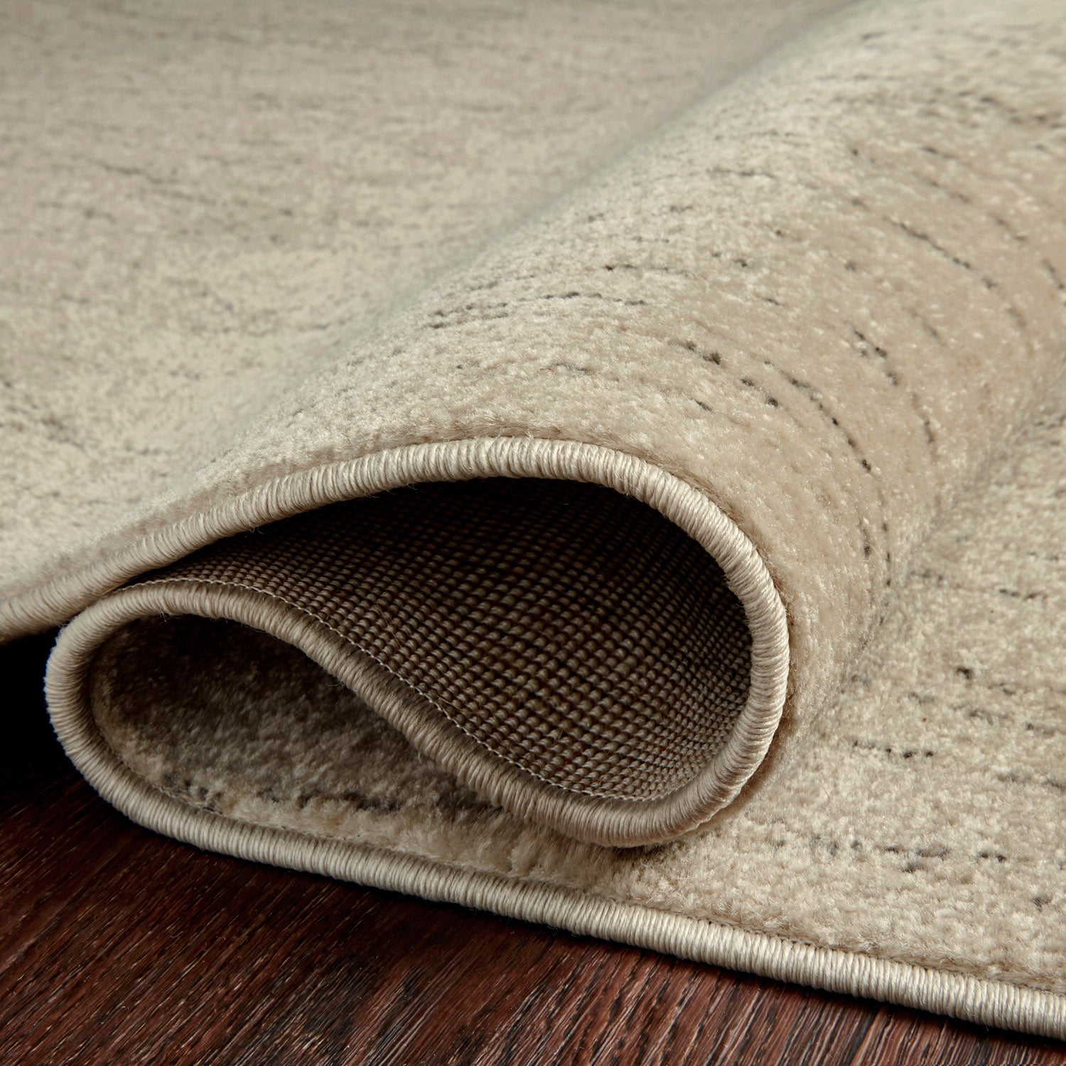 Loloi Bowery Beige/Pepper Power Loomed Rug