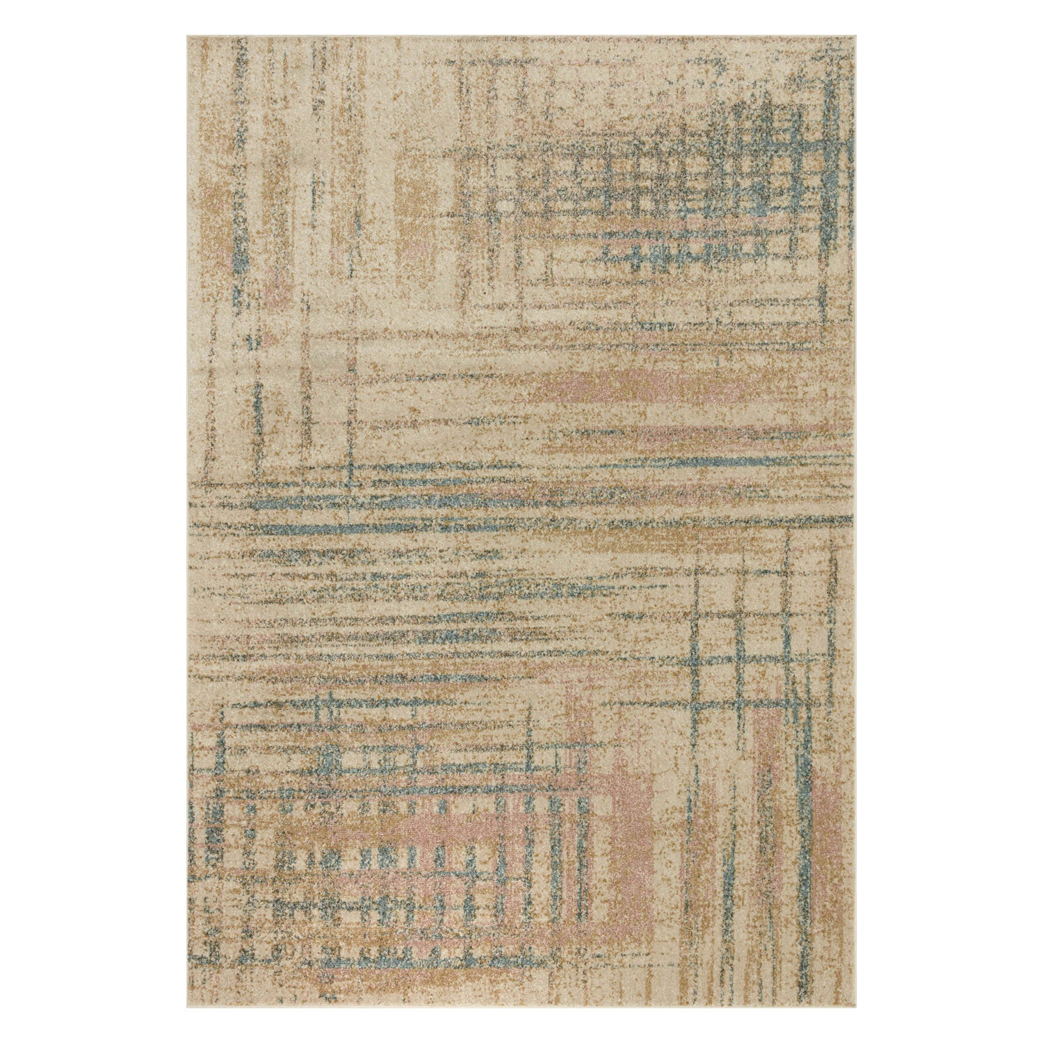 Loloi Bowery Beige/Multi Power Loomed Rug